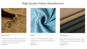 Duck Cloth Material