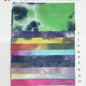 cotton tie dye twill mix color